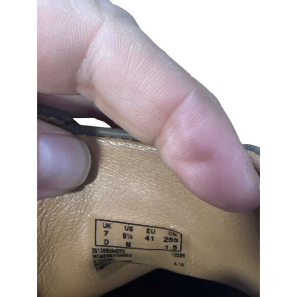 Clarks Unstructured Womens Taupe Wedge Ankle Boots With Side Zippers & Laces Sz - Picture 7 of 8